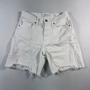 Lucky Brand Shorts Womens 2 White 90s Loose Mid Rise Cut Off